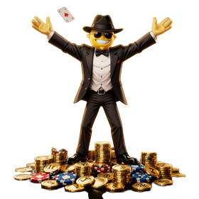 Lemon Casino Maskottchen l&auml;dt zum Spielen ein