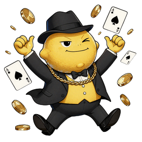 Lemon Casino Maskottchen l&auml;dt zum Spielen ein